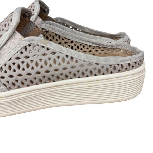 Sofft Somers II Taupe Leather Perforated Mules Slip On Sneakers Shoes Womens 8 - Picture 9 of 16